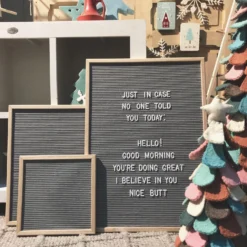 Intratuin Letterbord Grijs / Naturel 52 X 2,5 X 71 Cm