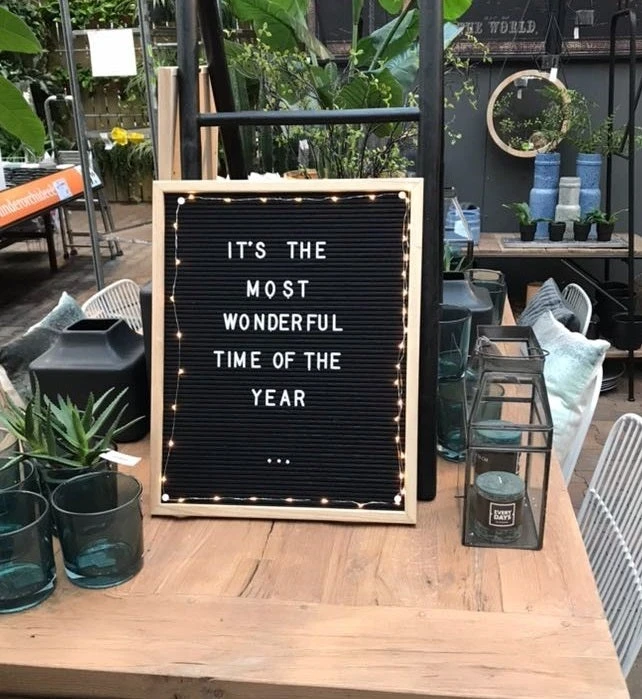 Intratuin Letterbord Grijs / Naturel 52 X 2,5 X 71 Cm 2 Intratuin Letterbord Grijs / Naturel 52 X 2,5 X 71 Cm - Afbeelding 2