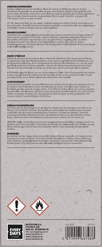 Everydays Geurstokjes Oakwood / Backcurrent 200 Ml 2 Everydays Geurstokjes Oakwood / Backcurrent 200 Ml - Afbeelding 2