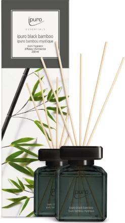 Ipuro Geurstokjes Essentials Black Bamboo 200 Ml