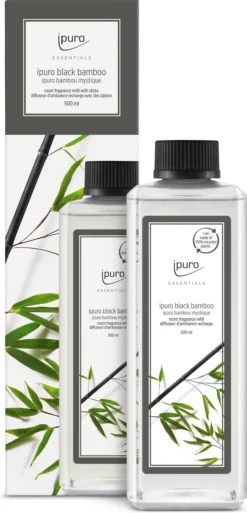 Ipuro Geurstokjes Navulling Black Bamboo Fris 500 Ml