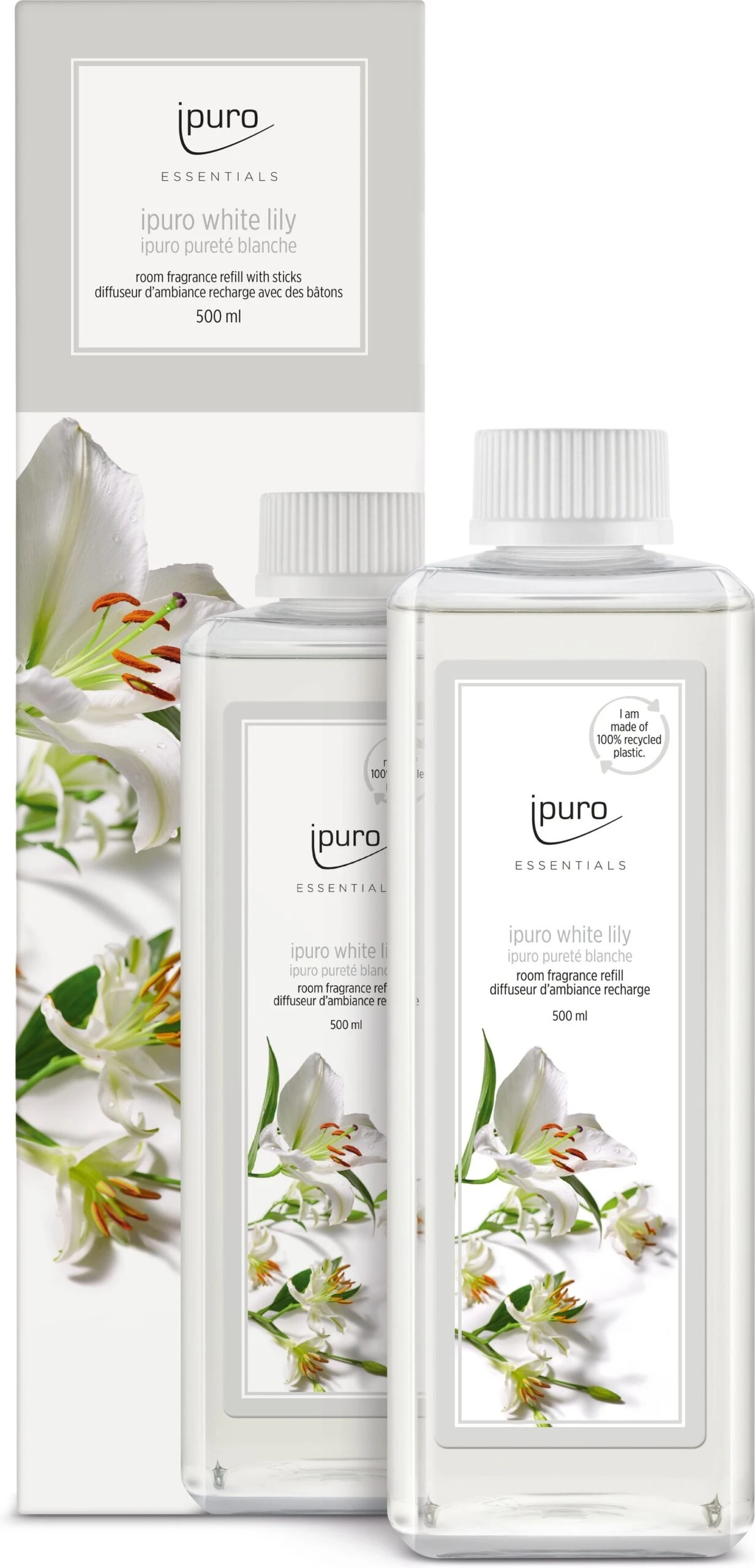 Ipuro Geurstokjes Navulling White Lily Fris 500 Ml 1 Ipuro Geurstokjes Navulling White Lily Fris 500 Ml