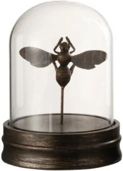 Jolipa Stolp Zwart / Goud D 13 H 18 Cm