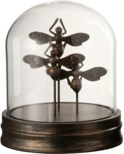 Jolipa Stolp Zwart / Goud D 16 H 17 Cm