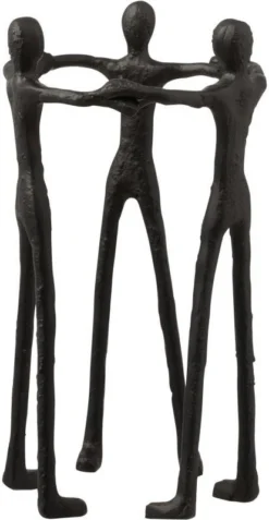 J-Line Beeld Familie Zwart 20 X 20 X 36 Cm