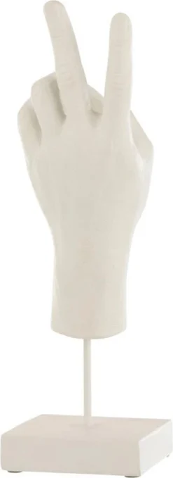 Jolipa Beeld Hand Wit 11 X 9 X 35,5 Cm