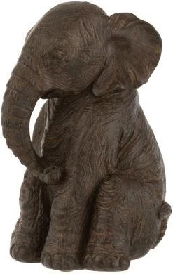 J-Line Beeld Olifant Bruin 17,5 X 16,5 X 23 Cm