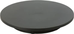 J-Line Draaiplateau Marscha Zwart D 42 H 6,5 Cm