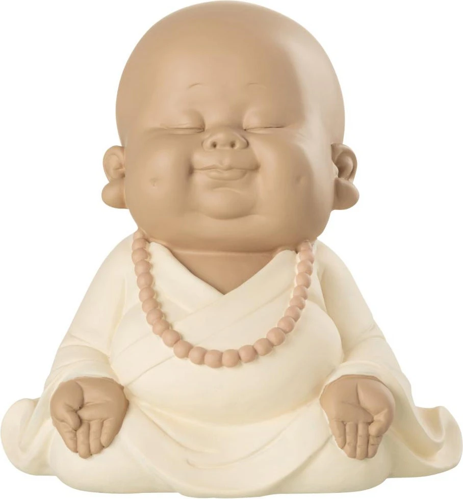 J-Line Beeld Monnik Beige / Wit 20,2 X 16,7 X 19,7 Cm 1 J-Line Beeld Monnik Beige / Wit 20,2 X 16,7 X 19,7 Cm