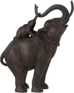 J-Line Beeld Olifant Bruin 33 X 17 X 40 Cm
