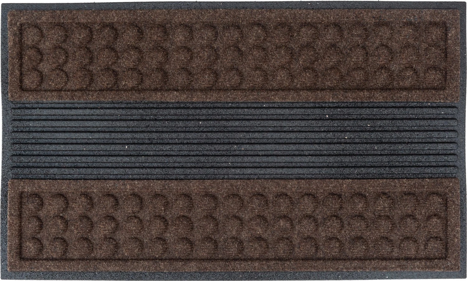 Multy Home Buitenmat Scrape'n Brush Bruin 80 X 120 X 1,3 Cm 1 Multy Home Buitenmat Scrape'n Brush Bruin 80 X 120 X 1,3 Cm