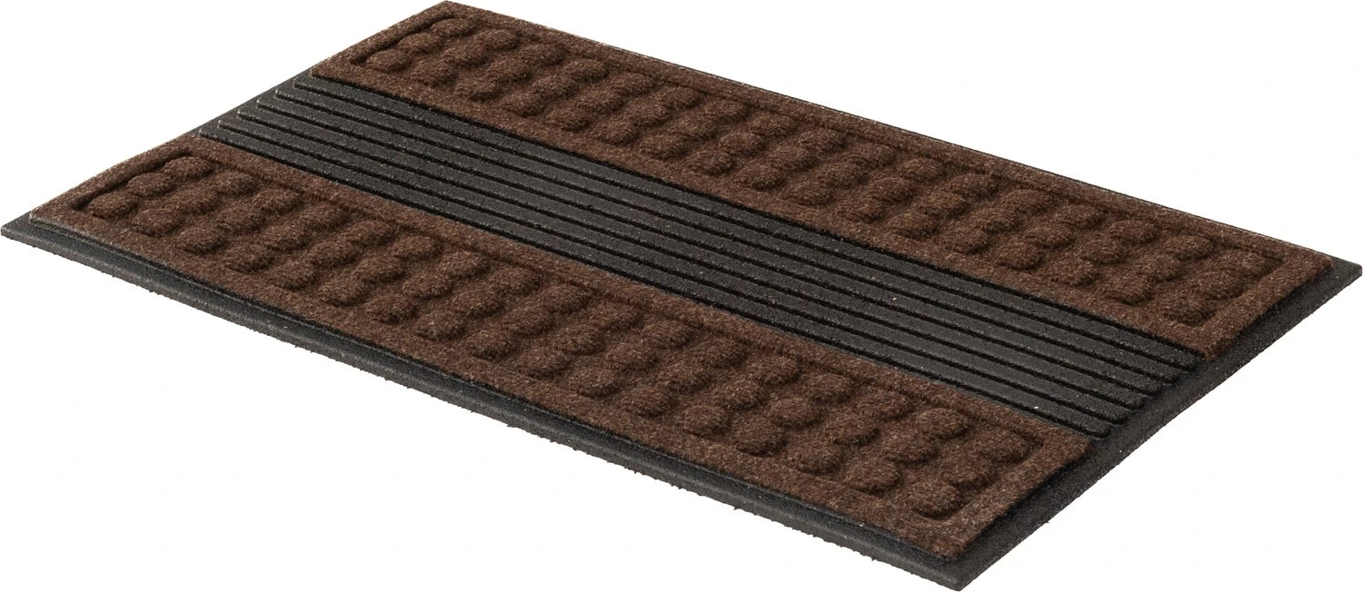 Multy Home Buitenmat Scrape'n Brush Bruin 80 X 120 X 1,3 Cm 2 Multy Home Buitenmat Scrape'n Brush Bruin 80 X 120 X 1,3 Cm - Afbeelding 2