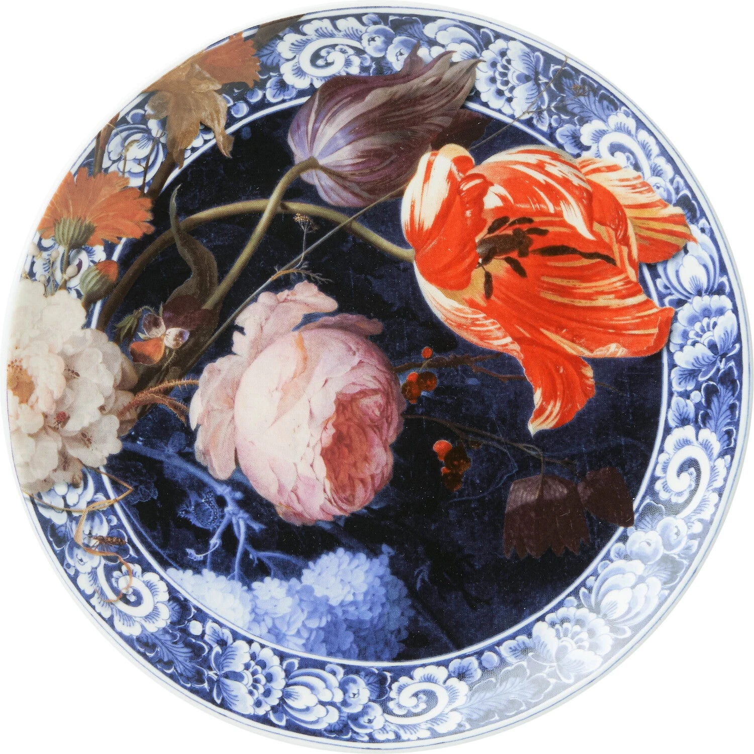 Heinen Delfts Blauw Wandbord Bloem Blauw D 20,5 H 2,5 Cm 1 Heinen Delfts Blauw Wandbord Bloem Blauw D 20,5 H 2,5 Cm