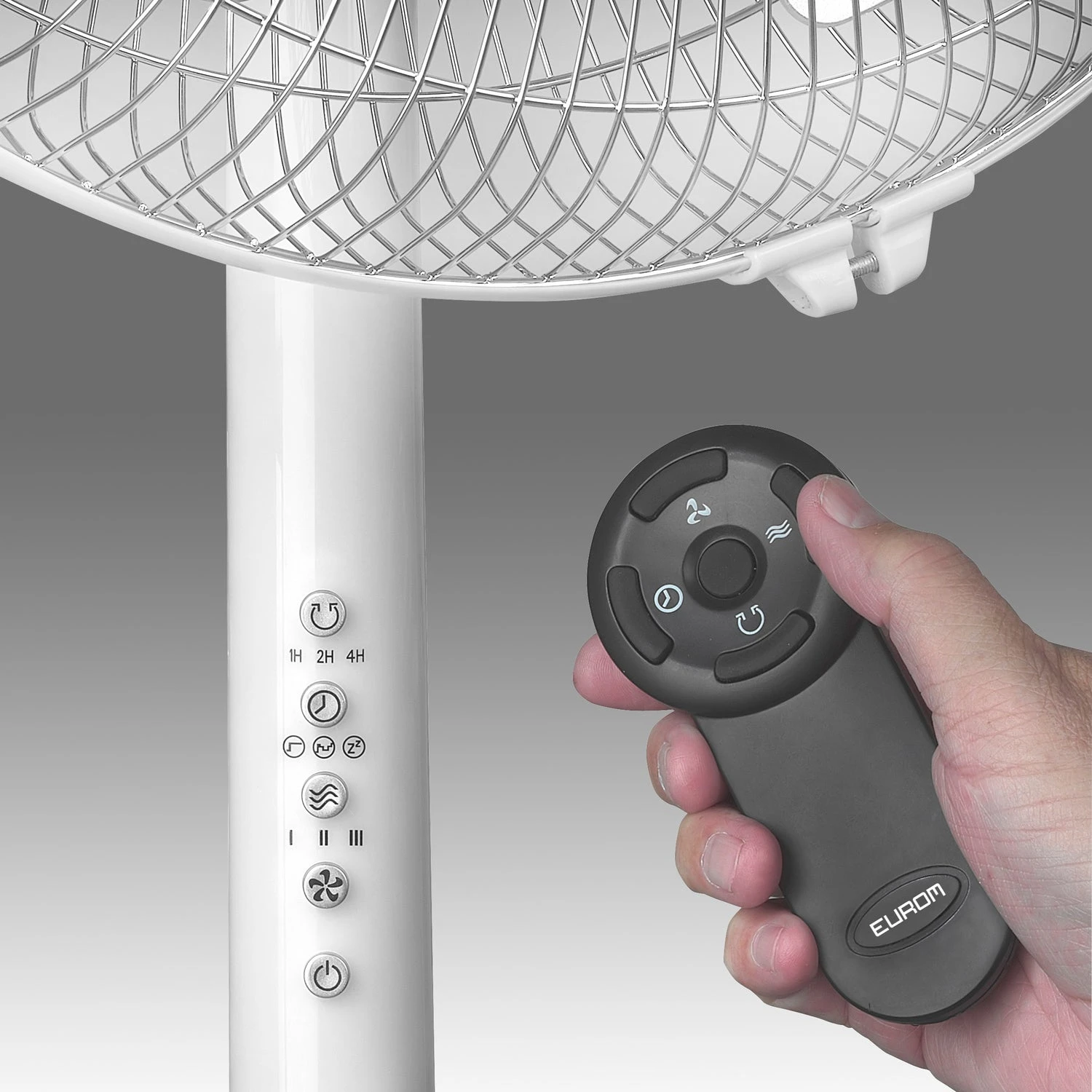 Eurom Ventilator Vento 16SR Wit 56,5 X 61,3 X 127 Cm 4 Eurom Ventilator Vento 16SR Wit 56,5 X 61,3 X 127 Cm - Afbeelding 4