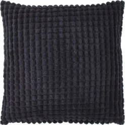 Dutch Decor Sierkussen Rome Effen Zwart 45 X 45 X 10 Cm