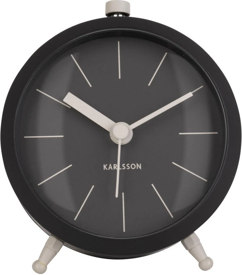 PT Living Wekker Button Zwart D 9 H 10,5 Cm 1 PT Living Wekker Button Zwart D 9 H 10,5 Cm