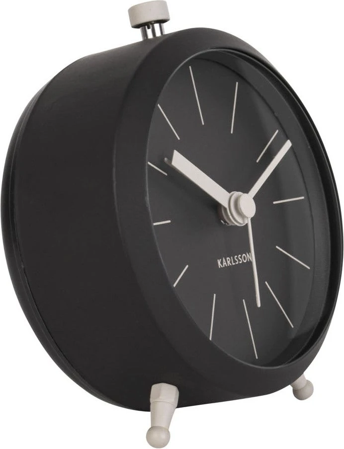 PT Living Wekker Button Zwart D 9 H 10,5 Cm 2 PT Living Wekker Button Zwart D 9 H 10,5 Cm - Afbeelding 2