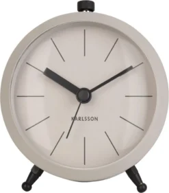 PT Living Wekker Button Grijs D 9 H 10,5 Cm