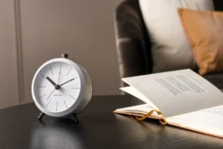 PT Living Wekker Button Wit D 9 H 10,5 Cm -Decori Meubelen Winkel 8714302710117 5