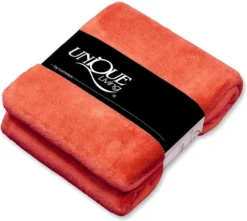 Unique Living Plaid Yara Rood 130 X 160 Cm