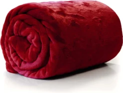 Unique Living Plaid Enzo Bordeaux 180 X 130 Cm