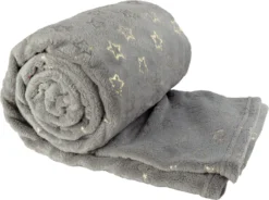 Unique Living Plaid Golden Star Grijs 130 X 160 Cm