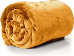 Unique Living Plaid Enzo Cognac 130 X 180 Cm