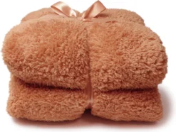 Unique Living Plaid Teddy Oranje 150 X 200 Cm