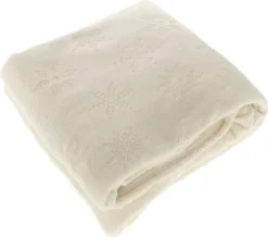 Unique Living Plaid Faith Crème 150 X 200 Cm