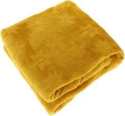 Unique Living Plaid Faith Geel 150 X 200 Cm