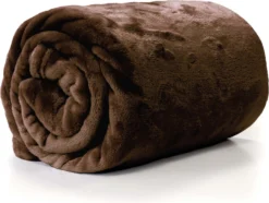 Unique Living Plaid Enzo Donker Bruin 130 X 180 Cm