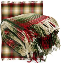 Unique Living Plaid Nilze Rood 150 X 200 Cm