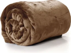 Unique Living Plaid Enzo Licht Bruin 180 X 130 Cm