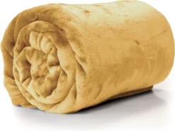 Unique Living Plaid Enzo Geel 130 X 180 Cm