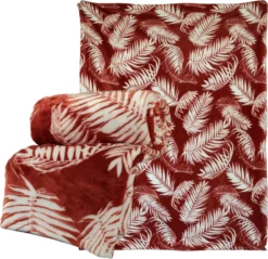 Unique Living Plaid Fien Rood 150 X 200 Cm