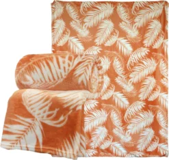 Unique Living Plaid Fien Oranje 150 X 200 Cm