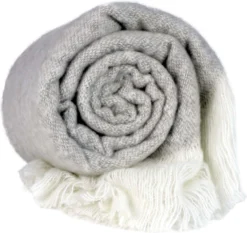 Unique Living Plaid Feeke Grijs 170 X 130 Cm