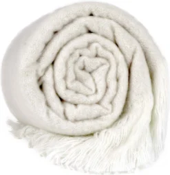 Unique Living Plaid Feeke Crème 170 X 130 Cm