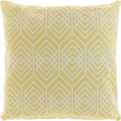 Unique Living Sierkussen Deva Geel 45 X 45 X 10 Cm