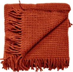 Unique Living plaid selien rood 200 x 150 cm