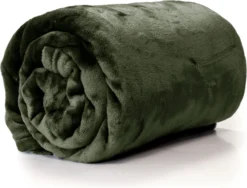 Unique Living Plaid Enzo Donkergroen 130 X 180 Cm