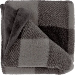 Unique Living Plaid Jesper Grijs Geruit 200 X 150 Cm