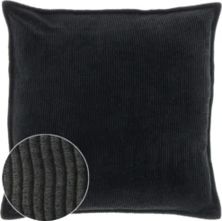 Unique Living Sierkussen Janna Zwart 45 X 45 X 10 Cm