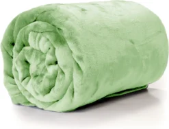 Unique Living Plaid Enzo Pastel Groen 180 X 130 Cm