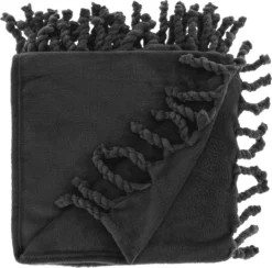 Unique Living Plaid Lieke Zwart 160 X 130 Cm