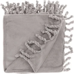 Unique Living Plaid Lieke Grijs 160 X 130 Cm