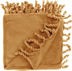 Unique Living Plaid Lieke Beige 160 X 130 Cm