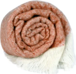 Unique Living Plaid Feeke Terracotta 170 X 130 Cm