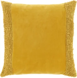 Unique Living Sierkussen Wess Geel 45 X 45 Cm