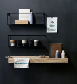 WOOOD Wandplank Zwart 16 X 50 X 8 Cm -Decori Meubelen Winkel 8714713056163 5